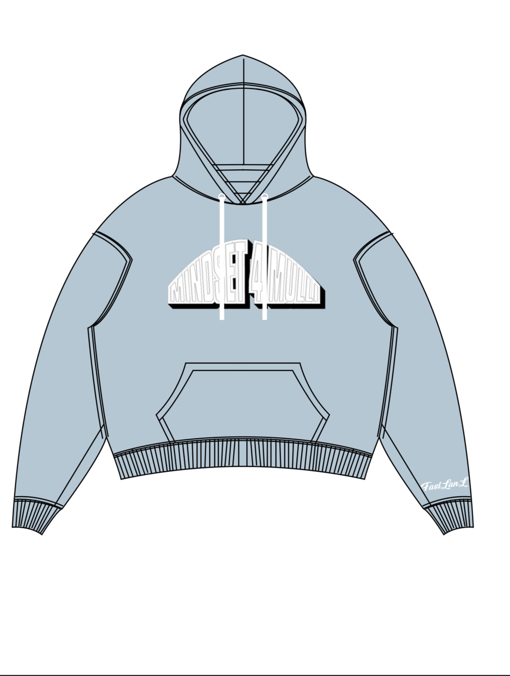 TURQUOISE BRAINS HOODIE