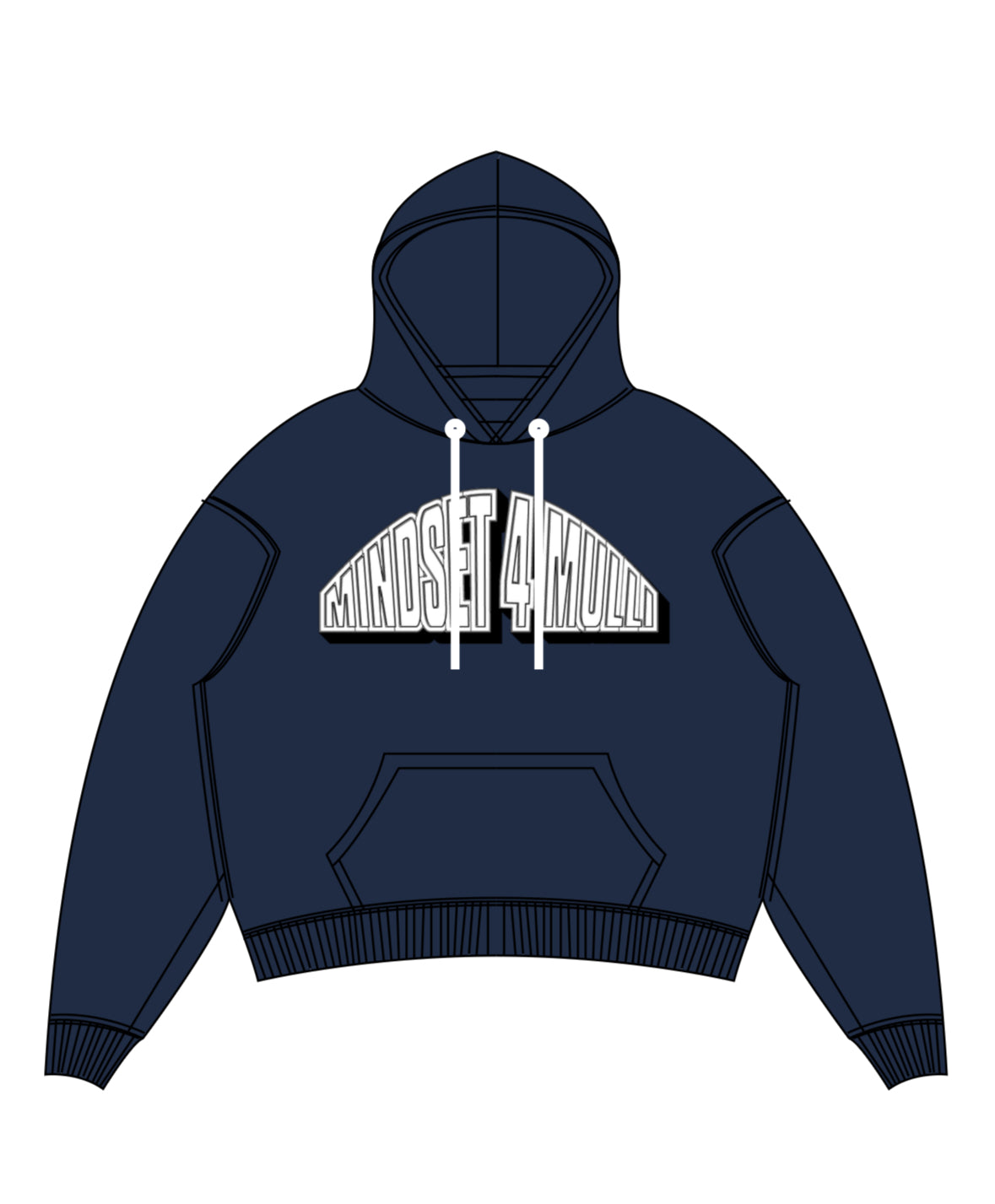 NAVY BRAINS HOODIE
