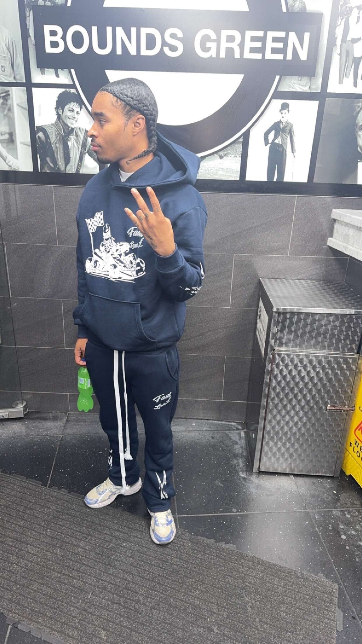 NAVY GO KART FAST LANE JUMPER
