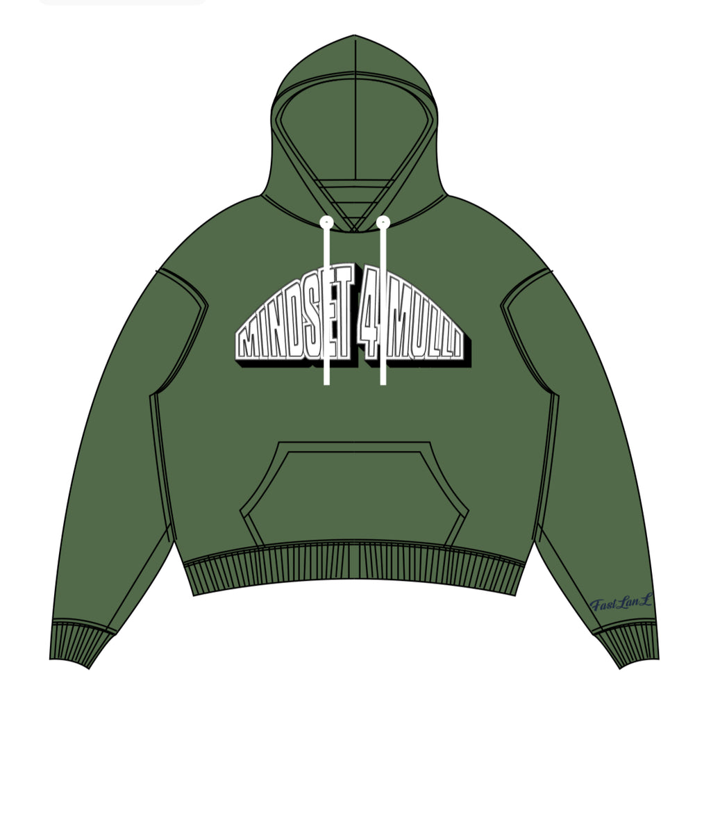 KHAKI GREEN BRAINS JUMPER