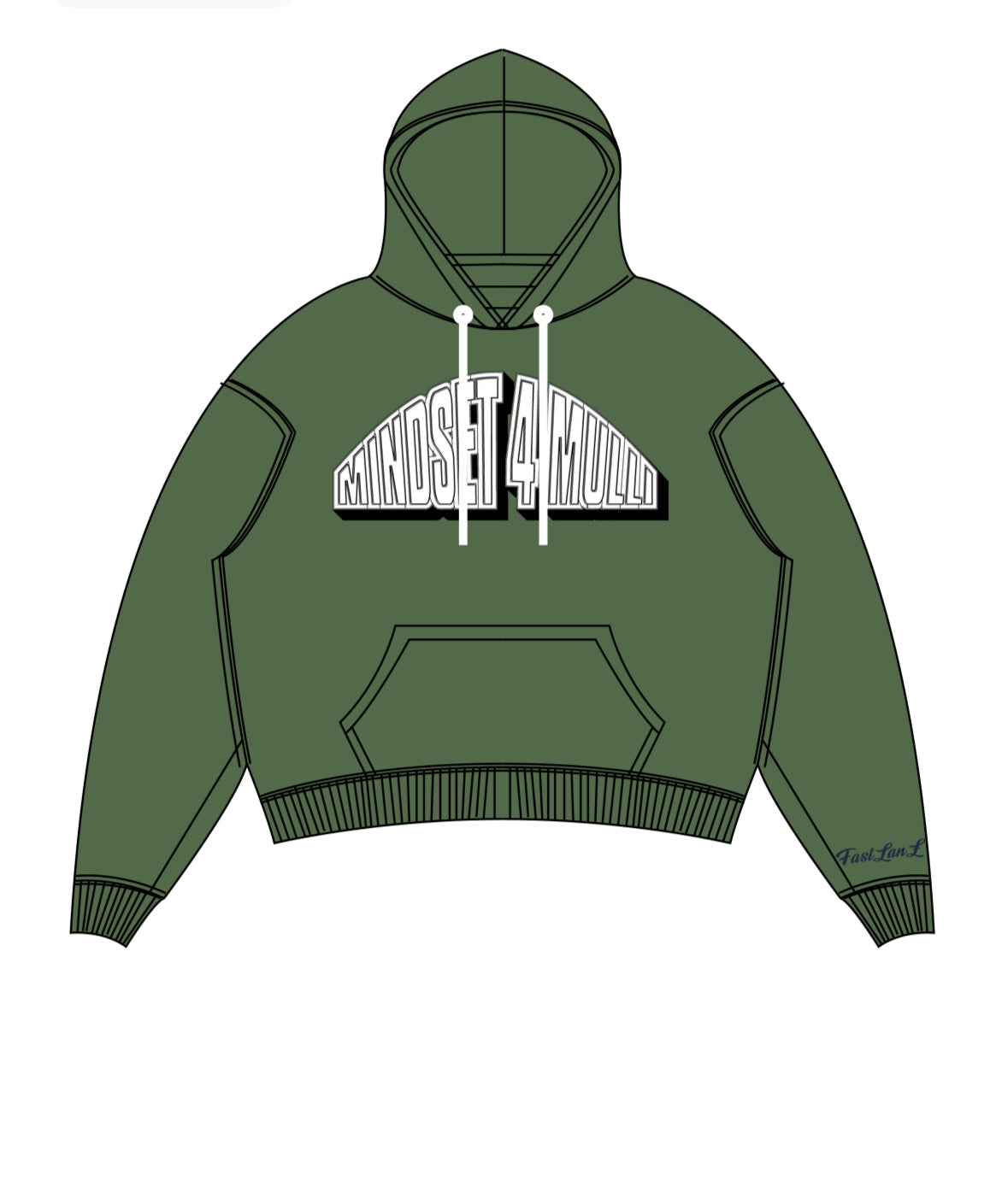 KHAKI GREEN BRAINS JUMPER